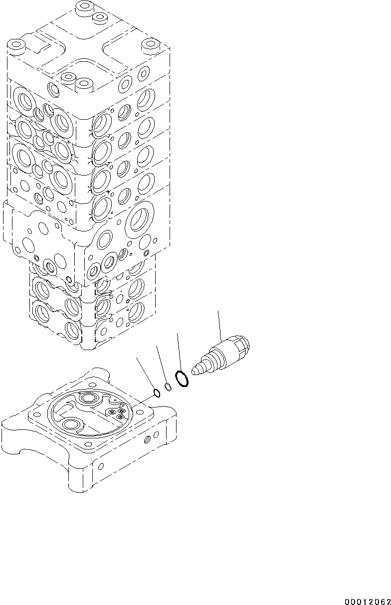 Схема запчастей Komatsu PC130-8 - ОСНОВН. УПРАВЛЯЮЩ. КЛАПАН, -АКТУАТОР(№C-) ОСНОВН. УПРАВЛЯЮЩ. КЛАПАН, -АКТУАТОР