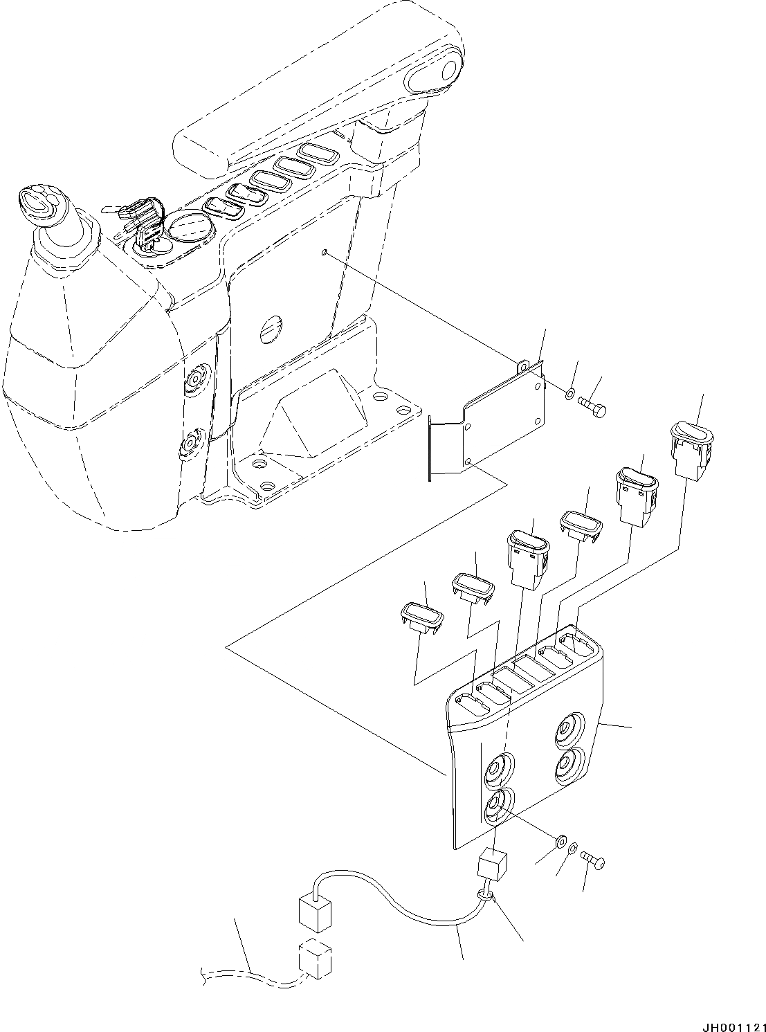 Схема запчастей Komatsu PC130-8 - КАБИНА, ДЛЯ KAL(№C-) КАБИНА, ДЛЯ KAL