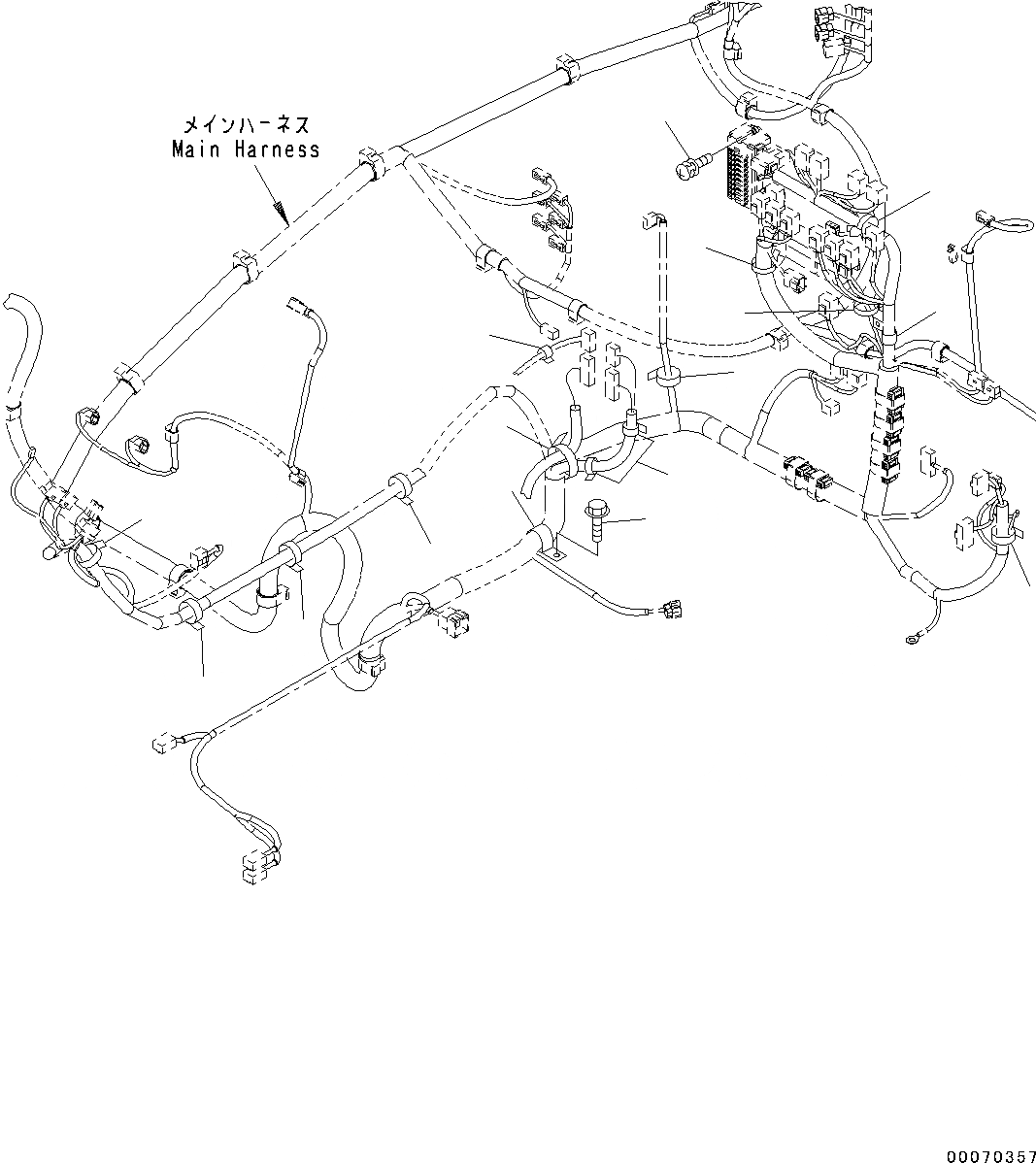 Схема запчастей Komatsu PC130-8 - КАБИНА, -АКТУАТОР(№C-) КАБИНА, -АКТУАТОР