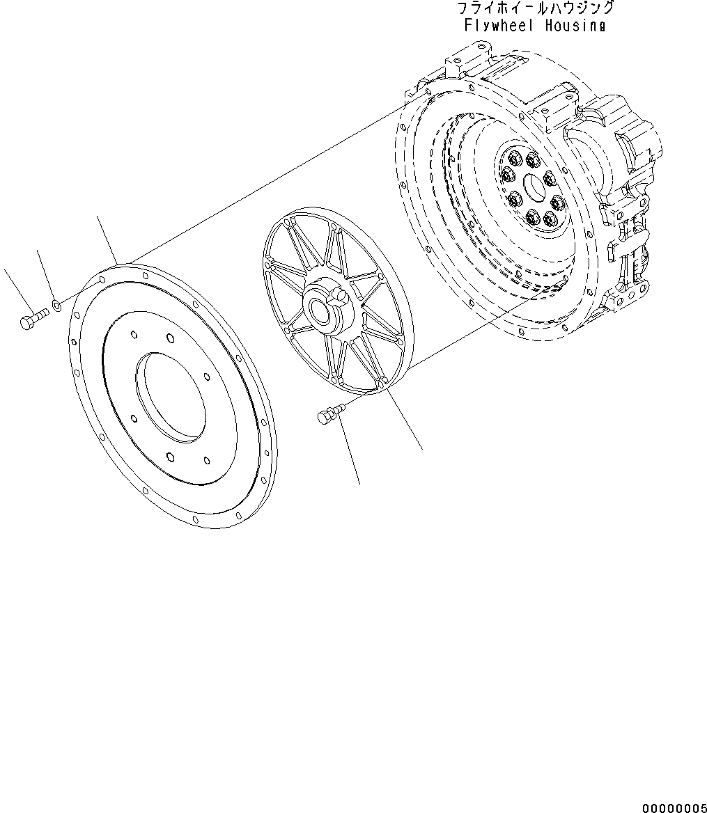 Схема запчастей Komatsu WA200-6 - ДЕМПФЕР (№C-) ДЕМПФЕР