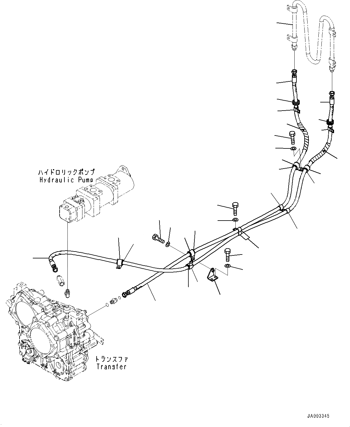 Схема запчастей Komatsu WA200-6 - ПЕРЕДАЧА МАСЛООХЛАДИТЕЛЬ (№C-) ПЕРЕДАЧА МАСЛООХЛАДИТЕЛЬ