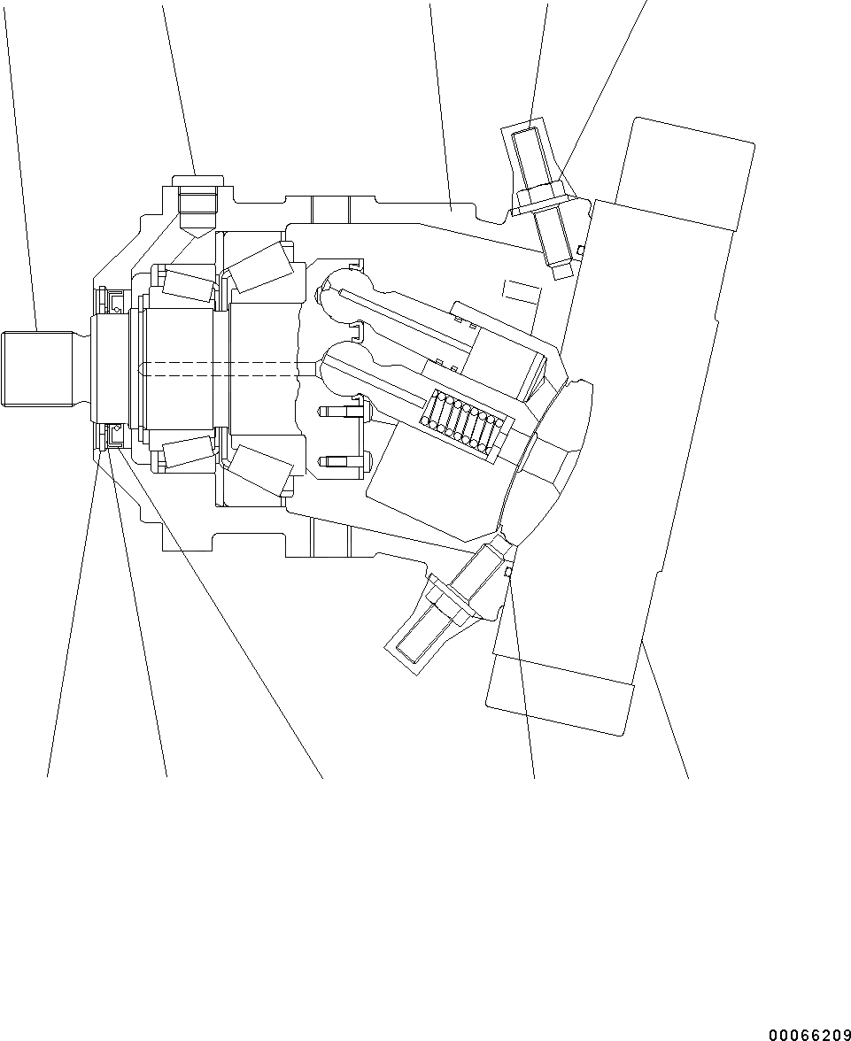 Схема запчастей Komatsu WA200-6 - HYDROSTATIC ТРАНСМИССИЯ (HST) НАСОС И МОТОР МОТОР , ВНУТР. ЧАСТИ (/7) (№C-) HYDROSTATIC ТРАНСМИССИЯ (HST) НАСОС И МОТОР