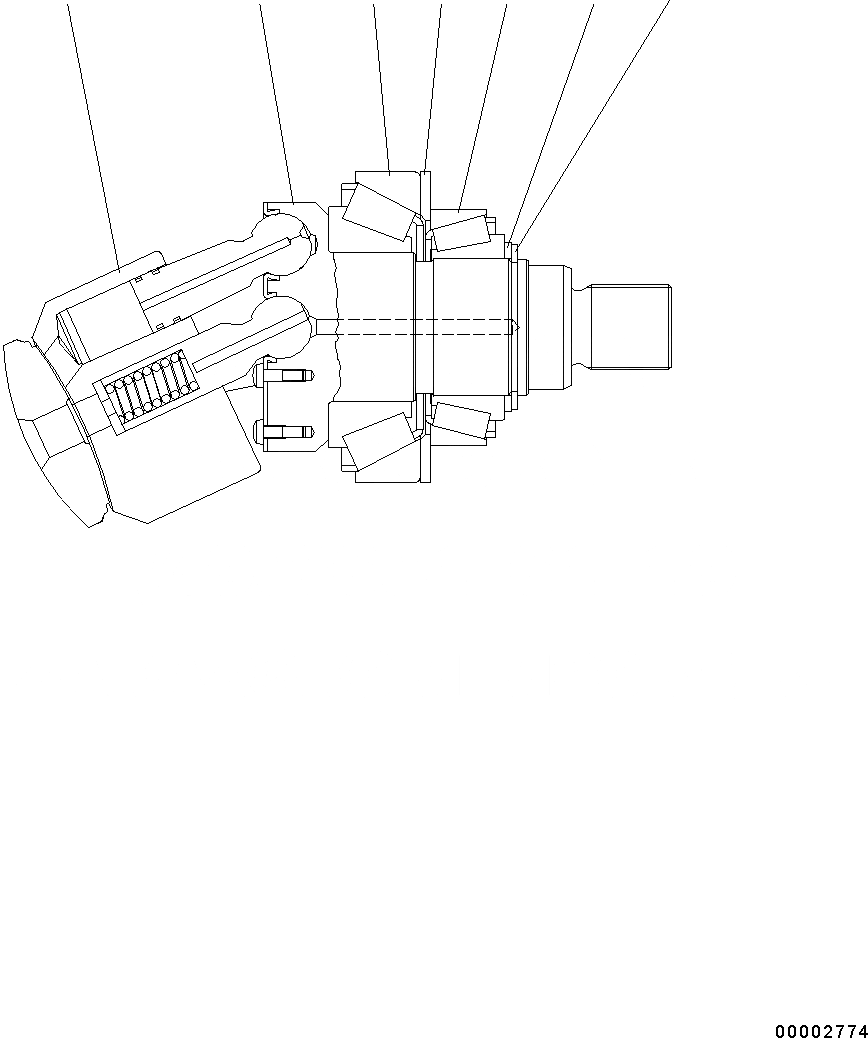 Схема запчастей Komatsu WA200-6 - HYDROSTATIC ТРАНСМИССИЯ (HST) НАСОС И МОТОР МОТОР , ВНУТР. ЧАСТИ (/7) (№C-) HYDROSTATIC ТРАНСМИССИЯ (HST) НАСОС И МОТОР