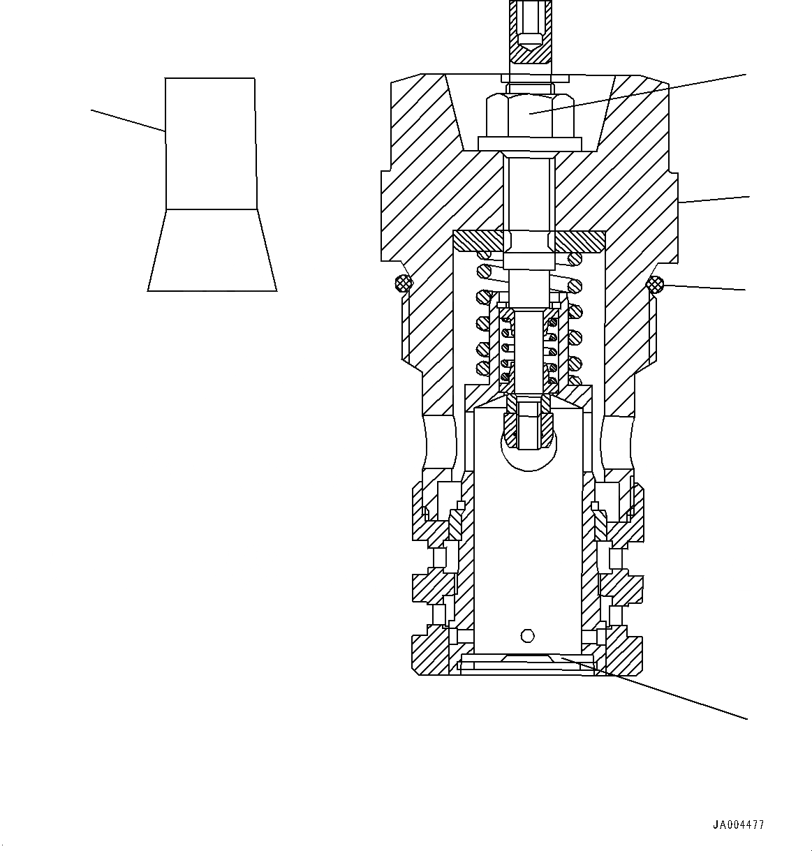 Схема запчастей Komatsu WA320-6 - HYDROSTATIC ТРАНСМИССИЯ (HST) НАСОС И МОТОР, ВНУТР. ЧАСТИ, НАСОС (/7) (№77-) HYDROSTATIC ТРАНСМИССИЯ (HST) НАСОС И МОТОР