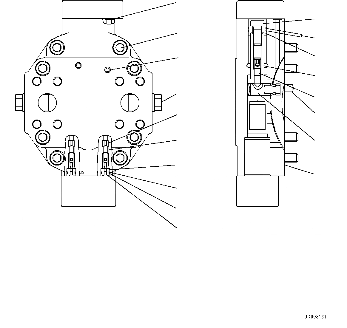 Схема запчастей Komatsu WA320-6 - HYDROSTATIC ТРАНСМИССИЯ (HST) НАСОС И МОТОР, ВНУТР. ЧАСТИ, МОТОР (/7) (№79-) HYDROSTATIC ТРАНСМИССИЯ (HST) НАСОС И МОТОР