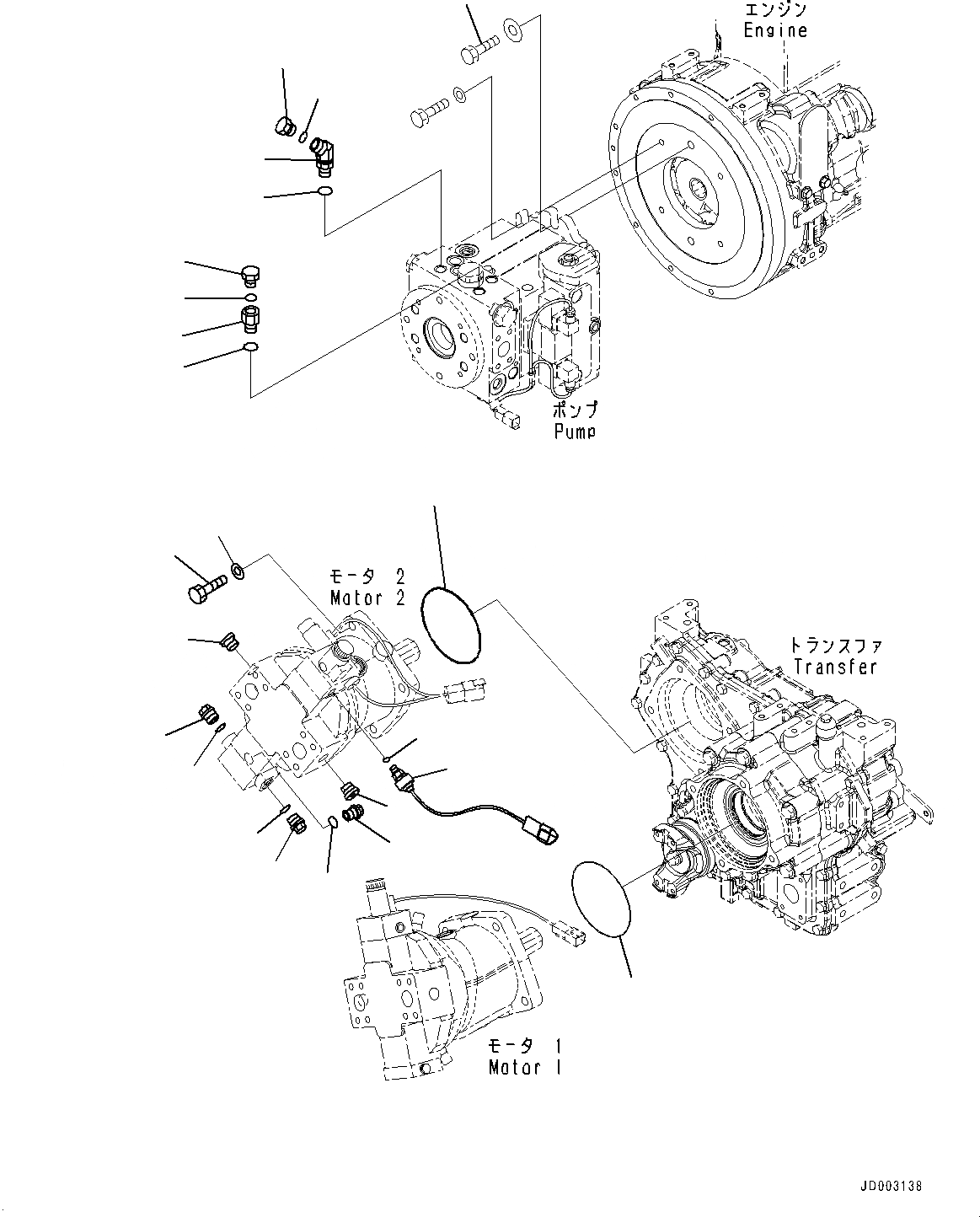 Схема запчастей Komatsu WA320-6 - HYDROSTATIC ТРАНСМИССИЯ (HST) НАСОС И МОТОР, МОТОР КРЕПЛЕНИЕ (/) (№79-778) HYDROSTATIC ТРАНСМИССИЯ (HST) НАСОС И МОТОР