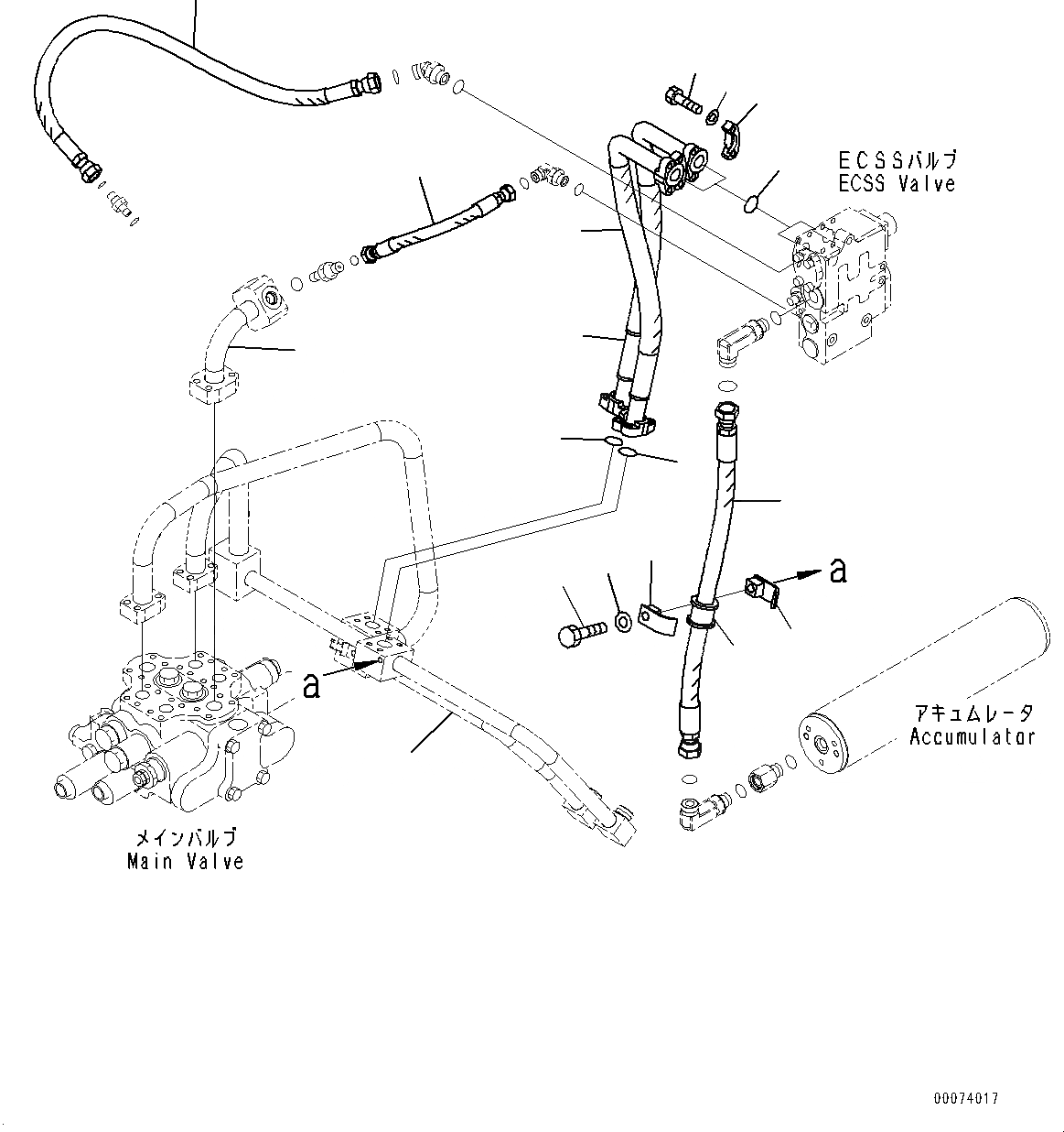 Схема запчастей Komatsu WA320-6 - ГИДРОЛИНИЯ, ТРУБЫ (№79-) ГИДРОЛИНИЯ, 2-Х СЕКЦИОНН. КЛАПАН ARRANGEMENT, ДЛЯ СТРАН ЕС NOISE REGURATION, ЭКСТРЕНН. РУЛЕВ. УПРАВЛЕНИЕ И ПОГРУЗ. METER, С ЭЛЕКТРОНН. УПРАВЛ-Е