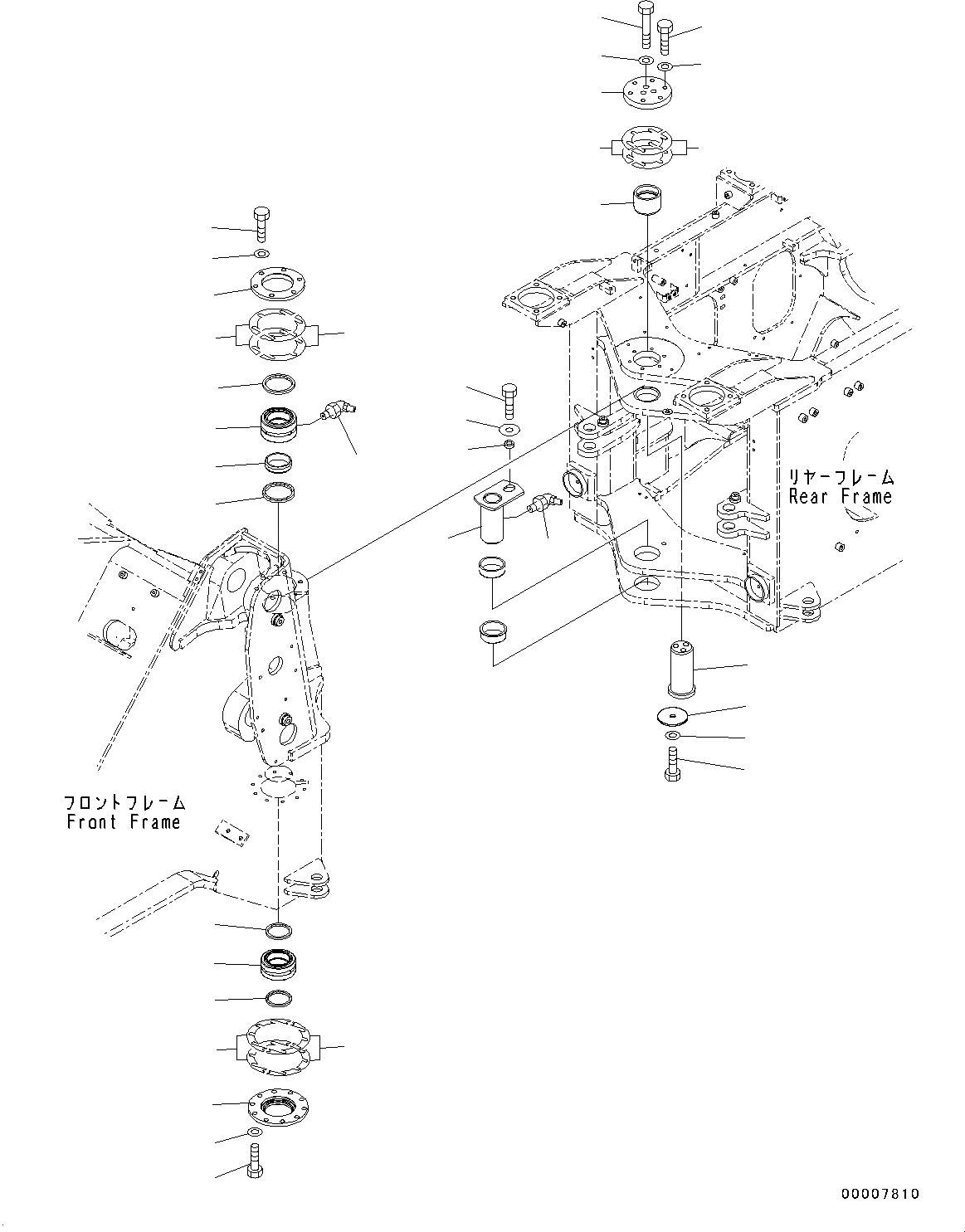 Схема запчастей Komatsu WA320-6 - ПАЛЕЦ(№79-) HINGE ПАЛЕЦ