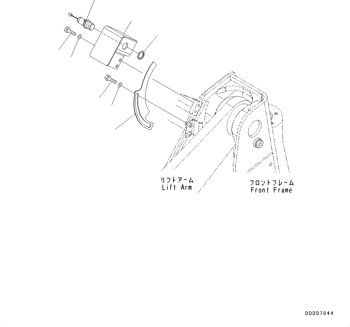 Схема запчастей Komatsu WA320-6 - РУКОЯТЬ И BELL CRANK, КОНЦЕВ. ВЫКЛЮЧ-ЛЬ ПОДЪЕМА СТРЕЛЫ (№79-797) РУКОЯТЬ И BELL CRANK, ДЛЯ 3-Х СЕКЦИОНН. КЛАПАН ARRANGEMENT