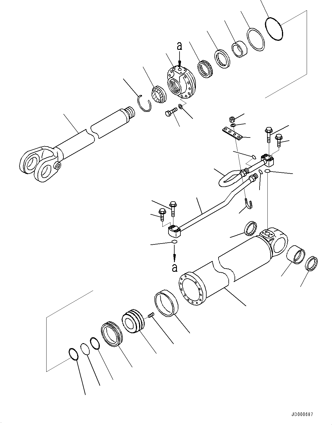 Схема запчастей Komatsu WA320-6 - СТРЕЛА ГИДРОЦИЛИНДР ПОДЪЕМА, ПРАВ. (№79-) СТРЕЛА ГИДРОЦИЛИНДР ПОДЪЕМА
