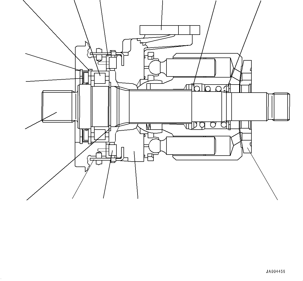 Схема запчастей Komatsu WA320-6 - HYDROSTATIC ТРАНСМИССИЯ (HST) НАСОС И МОТОР, ВНУТР. ЧАСТИ, НАСОС (/7) (№79-) HYDROSTATIC ТРАНСМИССИЯ (HST) НАСОС И МОТОР