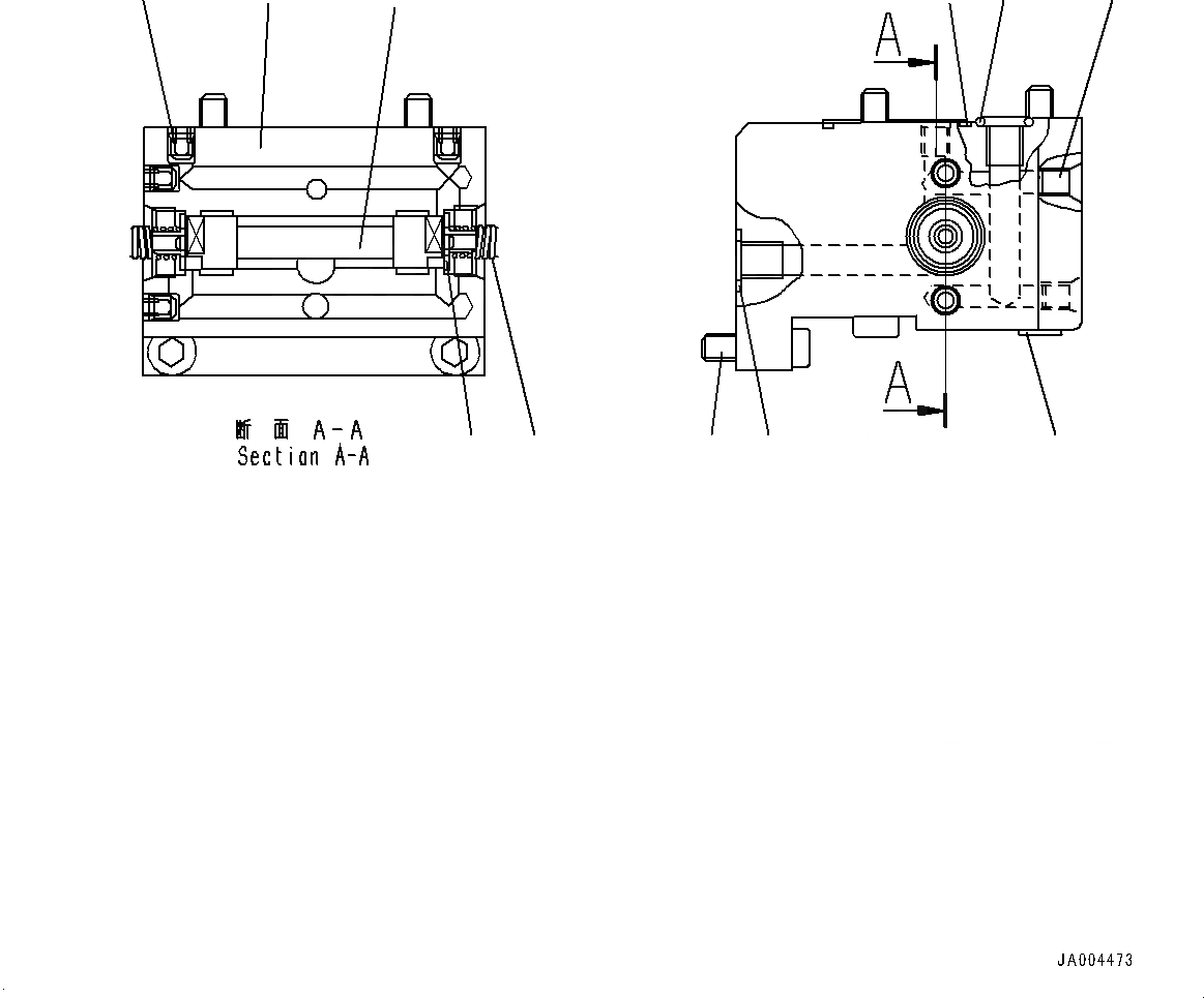 Схема запчастей Komatsu WA320-6 - HYDROSTATIC ТРАНСМИССИЯ (HST) НАСОС И МОТОР, ВНУТР. ЧАСТИ, НАСОС (/7) (№79-) HYDROSTATIC ТРАНСМИССИЯ (HST) НАСОС И МОТОР