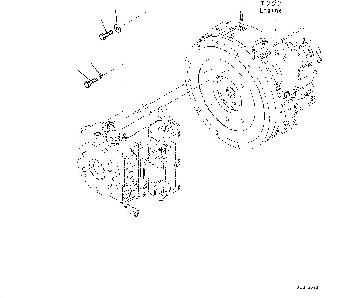 Схема запчастей Komatsu WA320-6 - HYDROSTATIC ТРАНСМИССИЯ (HST) НАСОС И МОТОР, НАСОС КРЕПЛЕНИЕ (№79-) HYDROSTATIC ТРАНСМИССИЯ (HST) НАСОС И МОТОР