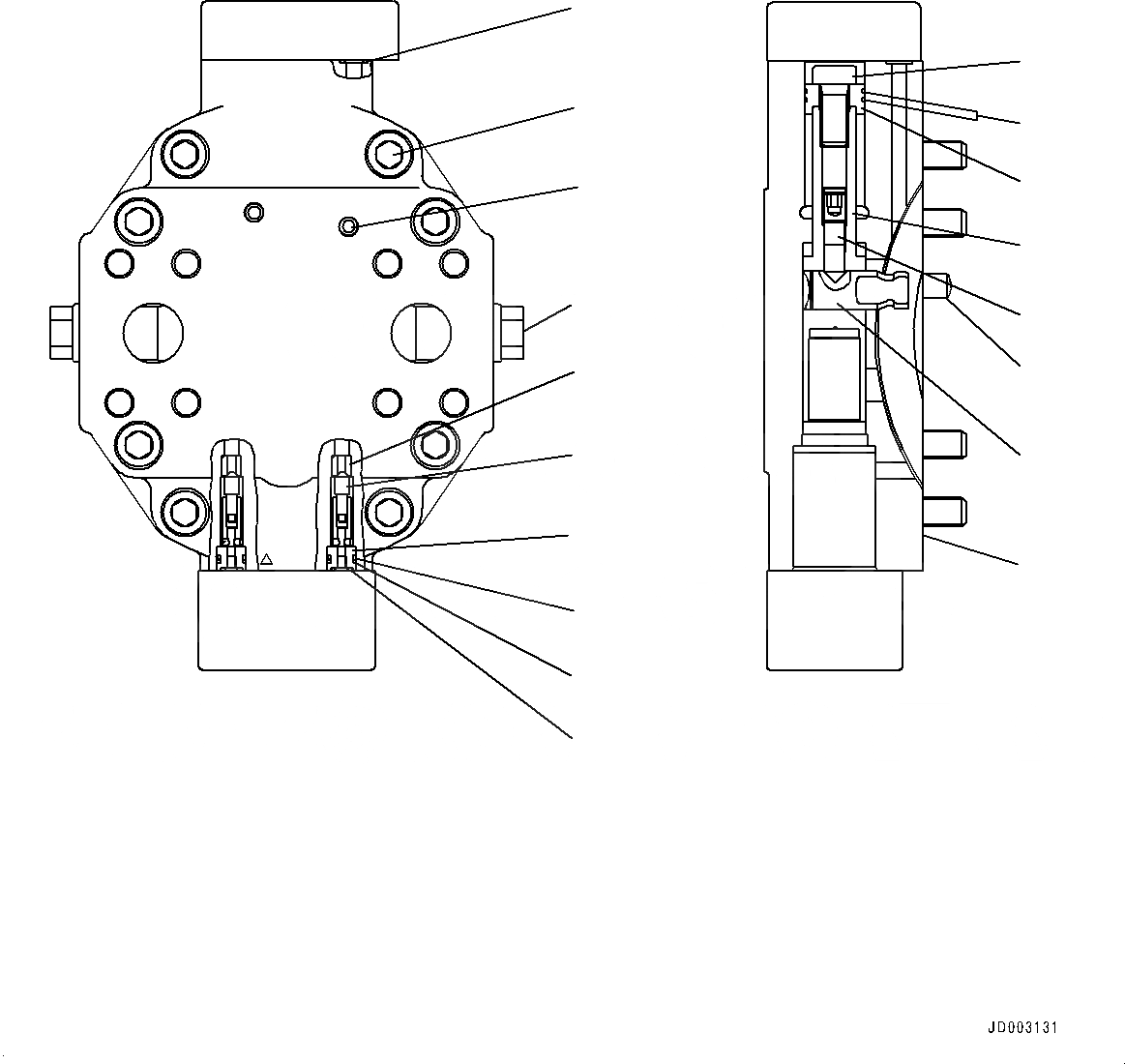 Схема запчастей Komatsu WA320-6 - HYDROSTATIC ТРАНСМИССИЯ (HST) НАСОС И МОТОР, ВНУТР. ЧАСТИ, МОТОР (/) (№79-) HYDROSTATIC ТРАНСМИССИЯ (HST) НАСОС И МОТОР