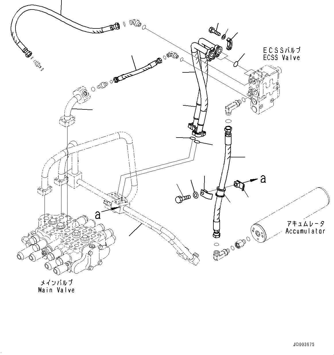 Схема запчастей Komatsu WA320-6 - ГИДРОЛИНИЯ, ТРУБЫ (/) (№79-) ГИДРОЛИНИЯ, ДЛЯ 4-Х СЕКЦИОНН. КЛАПАН ARRANGEMENT, С ЭЛЕКТРОНН. УПРАВЛ-ЕLED ПОДВЕСКА СИСТЕМА (ECSS)