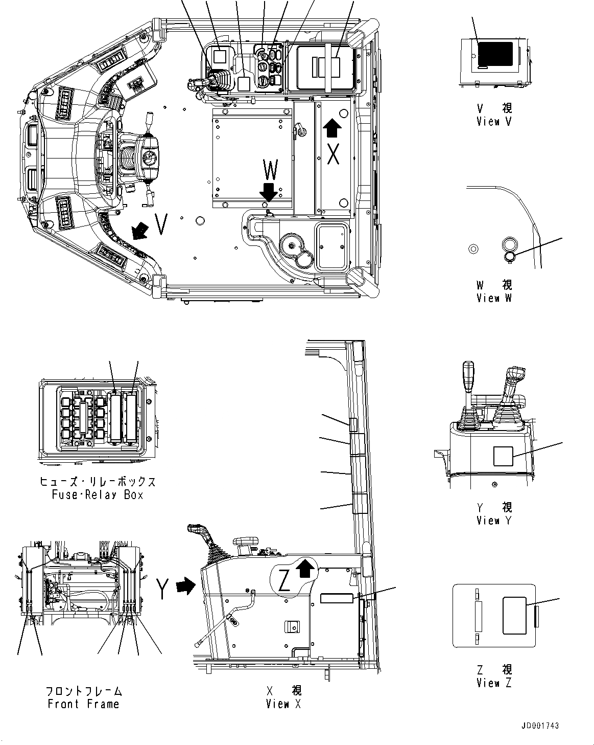 Схема запчастей Komatsu WA320-6 - МАРКИРОВКА, ПОЛ ТАБЛИЧКИ (№7-) МАРКИРОВКА, АНГЛ., БУКВЕНН., С УДАЛЕНН. СИСТ. СМАЗКИ ТРУБКА