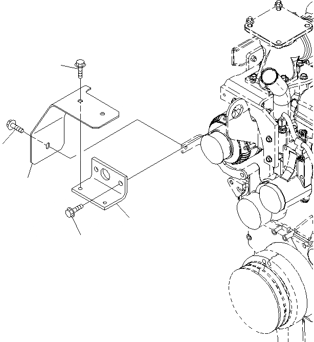 Схема запчастей Komatsu SAA6D107E-1J - ГЕНЕРАТОР, AMP., COVER ГЕНЕРАТОР, AMP.