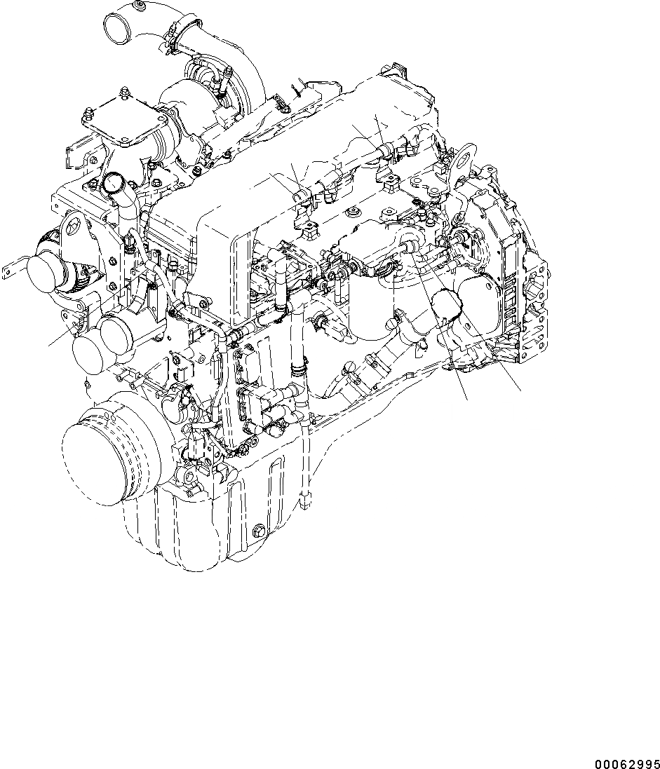 Схема запчастей Komatsu SAA6D107E-1J - ПРОВОДКА, КОМПОНЕНТЫ ПРОВОДКА, КОМПОНЕНТЫ