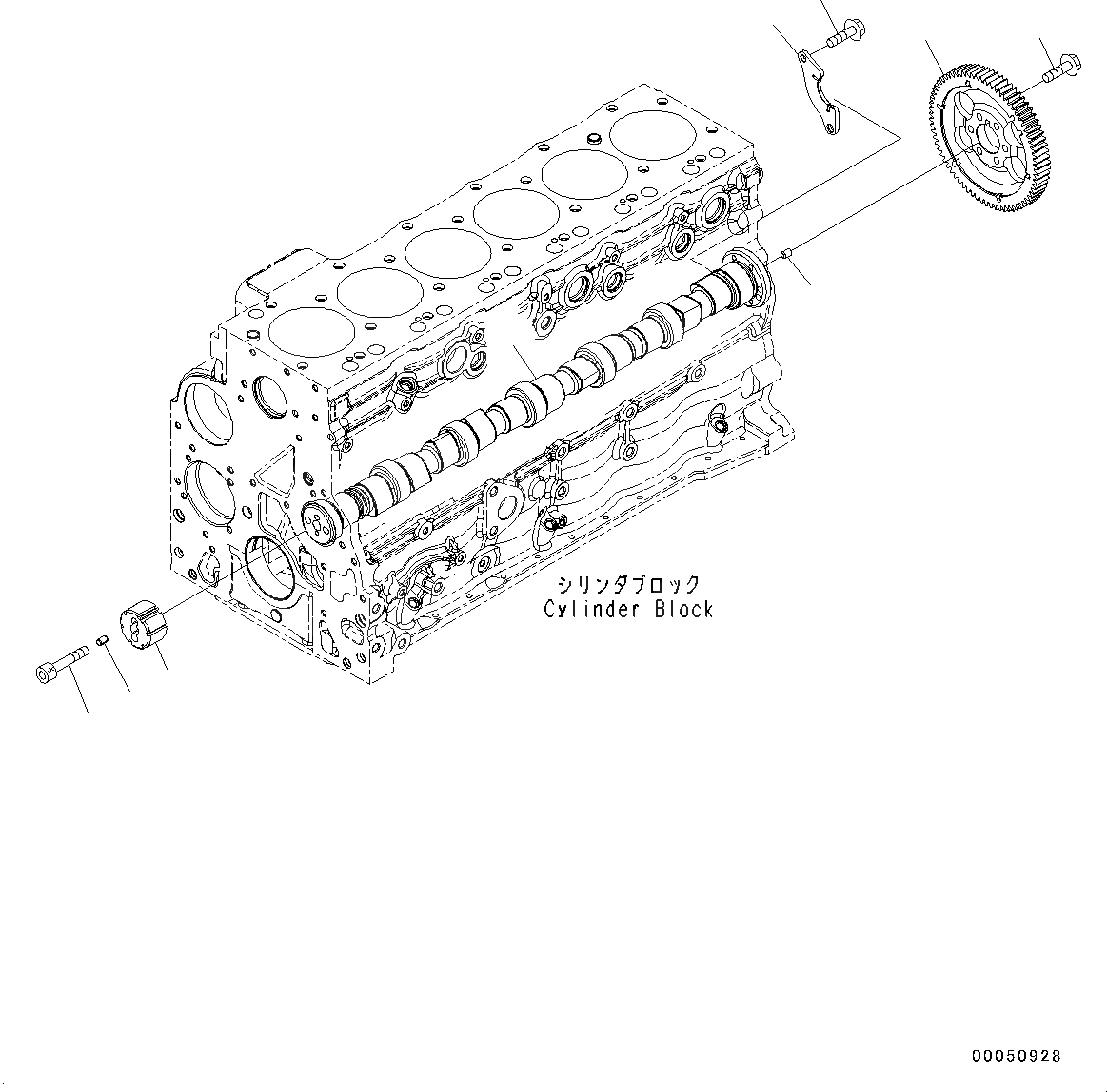 Схема запчастей Komatsu SAA6D107E-1J - ЧАСТИ PERДЛЯMANCE, РАСПРЕДВАЛ ЧАСТИ PERДЛЯMANCE