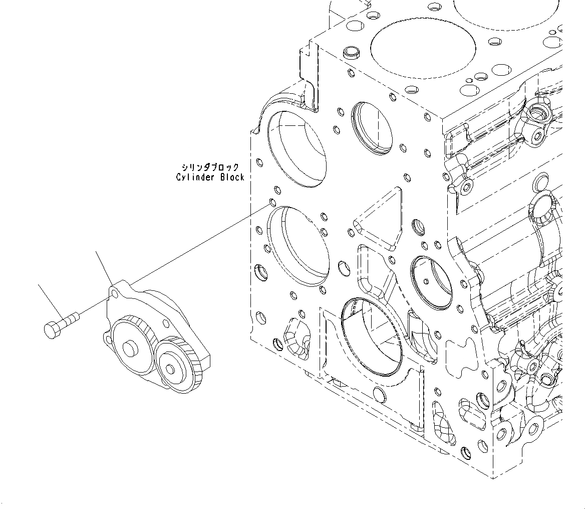 Схема запчастей Komatsu SAA6D107E-1J - ДВИГАТЕЛЬ МАСЛ. НАСОС ДВИГАТЕЛЬ МАСЛ. НАСОС