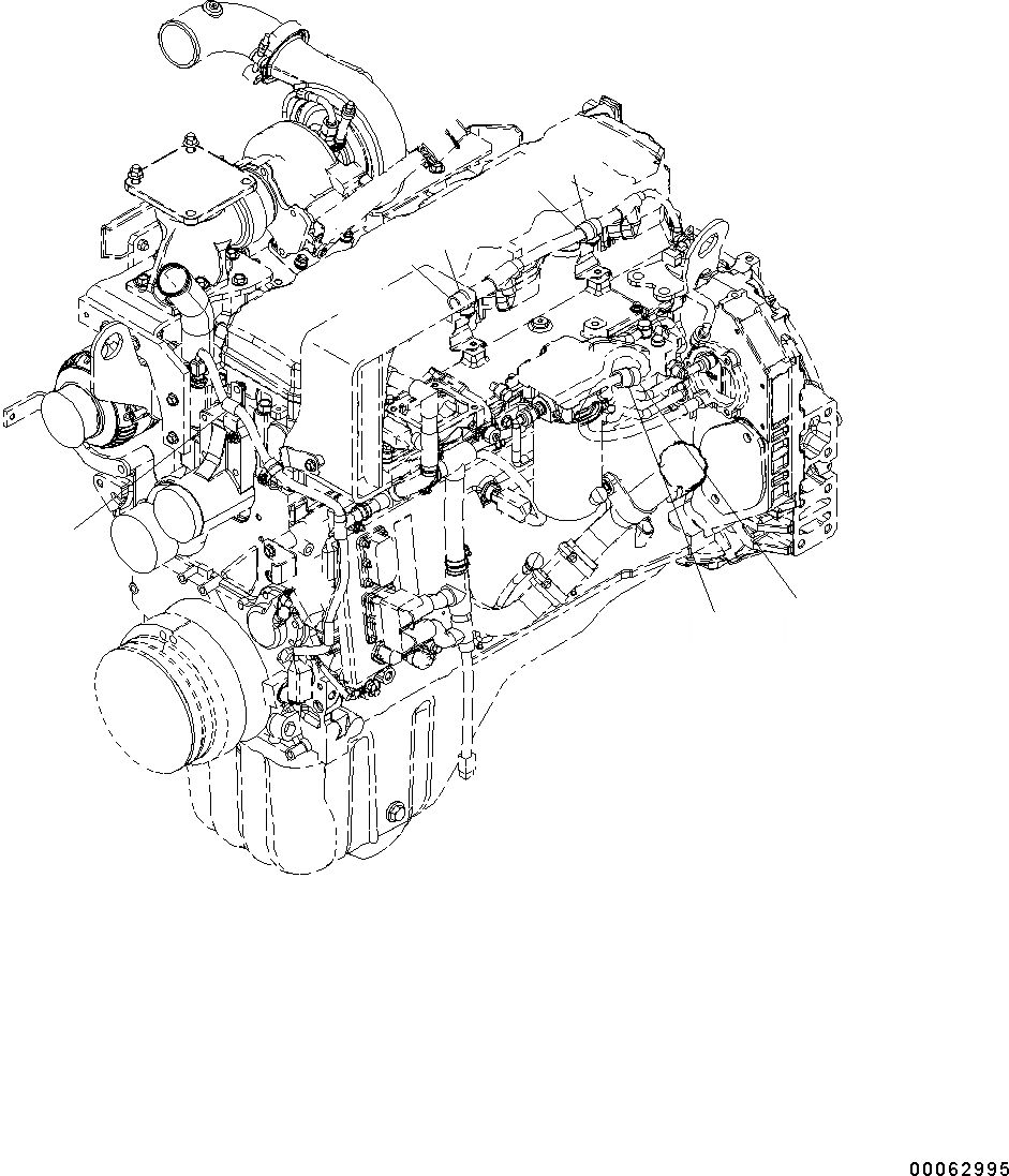 Схема запчастей Komatsu SAA6D107E-1J - ПРОВОДКА, КОМПОНЕНТЫ ПРОВОДКА, КОМПОНЕНТЫ