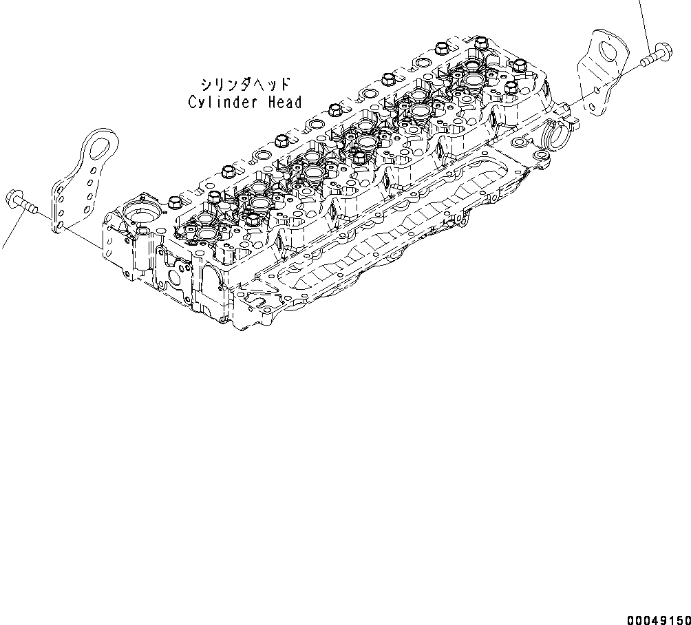 Схема запчастей Komatsu SAA6D107E-1J - ПОДЪЕМ ARRANGEMENT БОЛТ (№8-) ПОДЪЕМ ARRANGEMENT БОЛТ