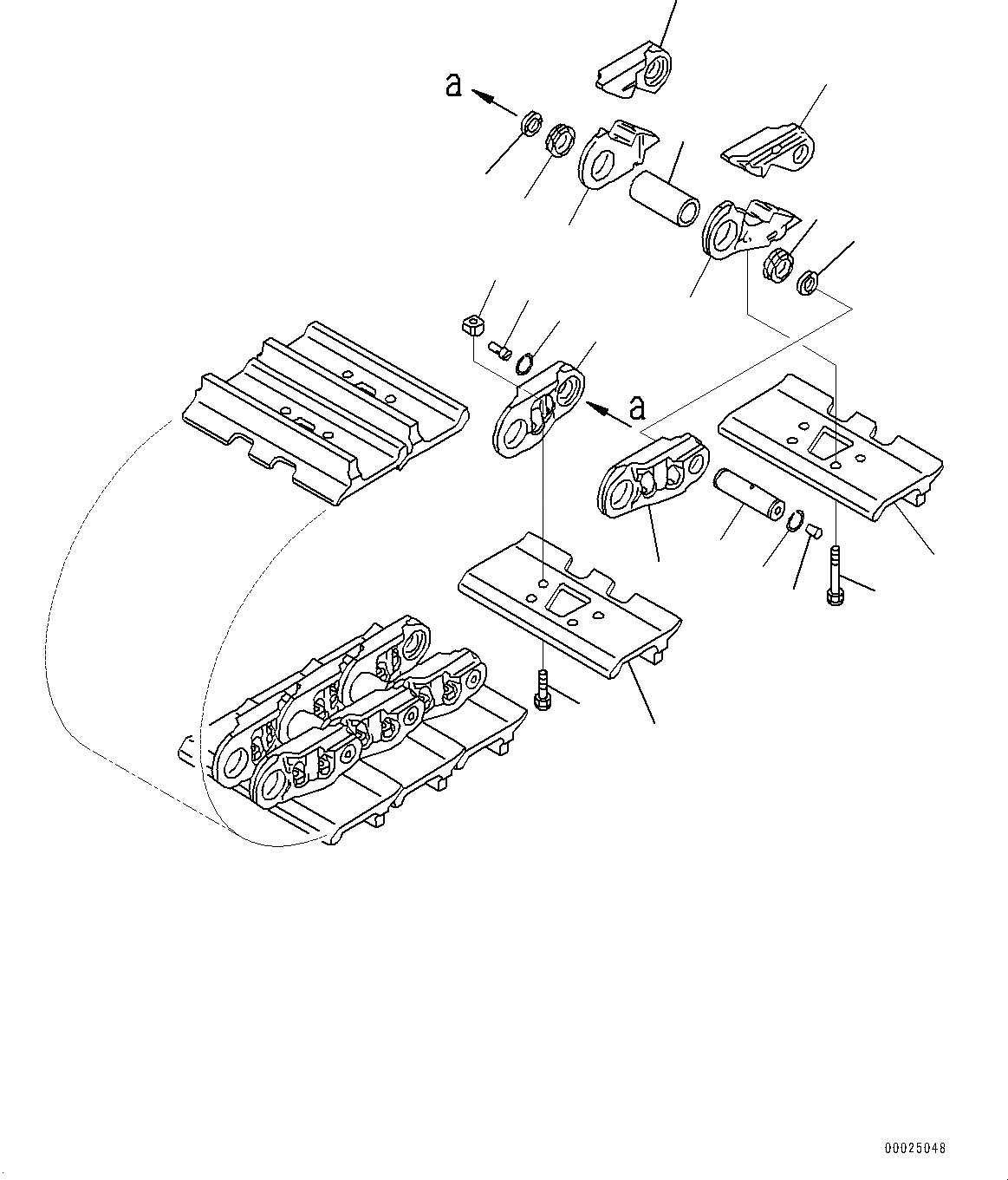 Схема запчастей Komatsu D375A-6 - ГУСЕНИЦЫ ASSEMBLY (№-) ГУСЕНИЦЫ ASSEMBLY, TRAPEZOIDAL БОЛЬШ. ОТВЕРСТИЕD ОДИНОЧН. ГРУНТОЗАЦЕП SHOE, MM ШИР., УПЛОТНЕНИЕED И LUBRICATED ТИП, WКРОМКА RING, 8 ГУСЕНИЦЫ R