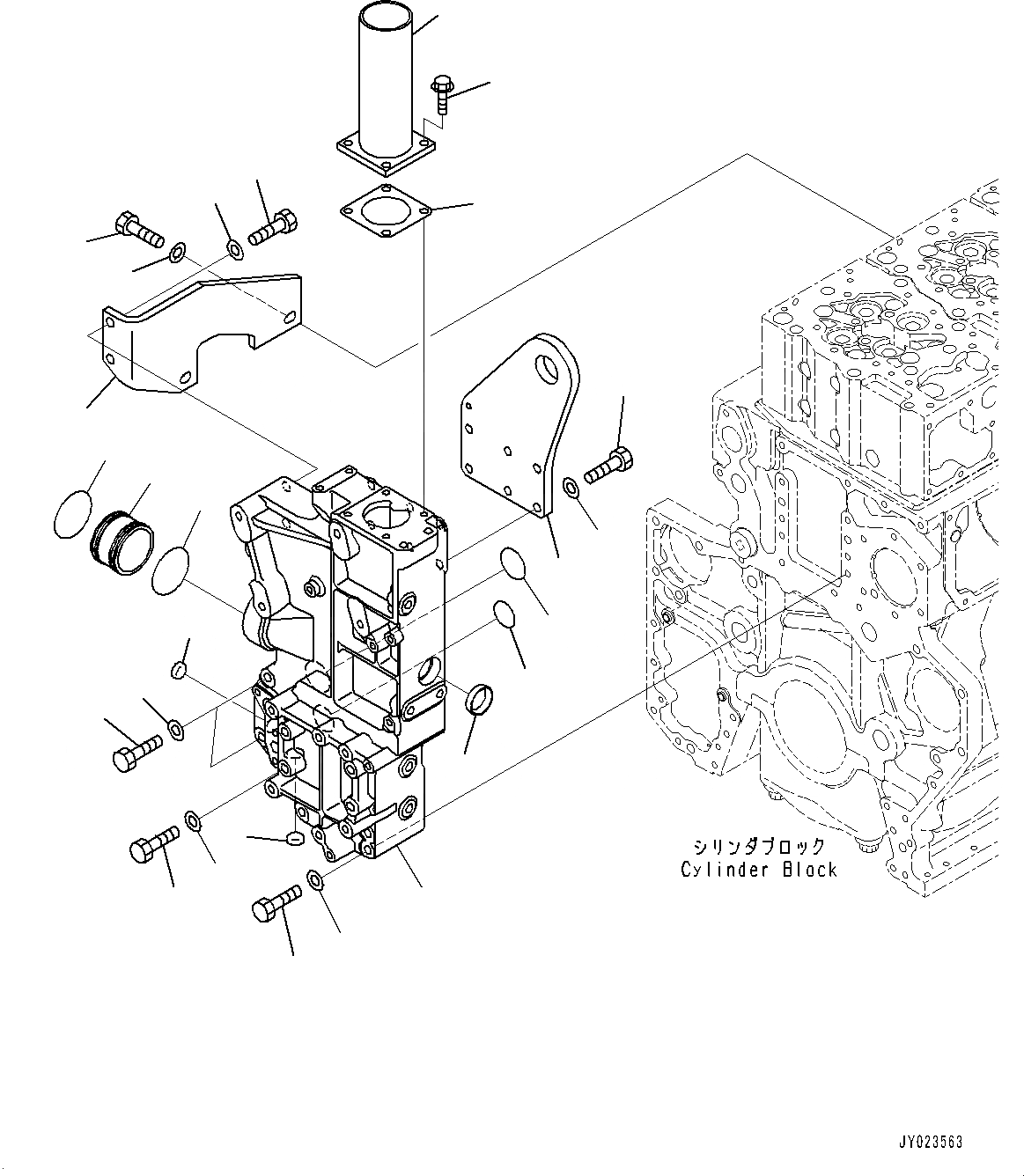 Схема запчастей Komatsu SAA6D170E-5E - ДВИГАТЕЛЬ ПОДЪЕМ EYE КРЕПЛЕНИЕ (№7-) ДВИГАТЕЛЬ ПОДЪЕМ EYE КРЕПЛЕНИЕ