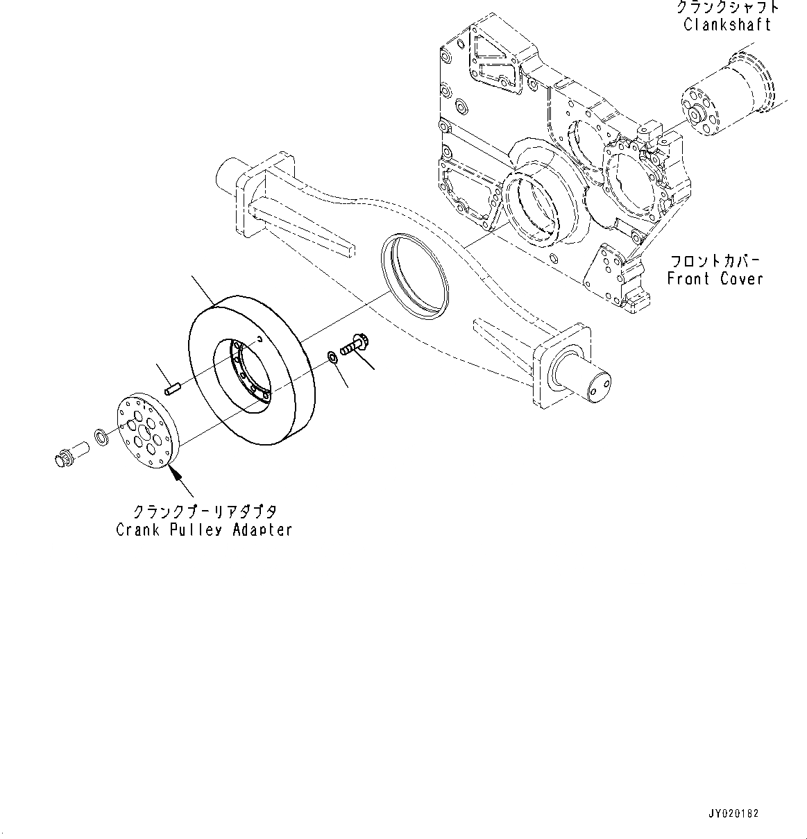 Схема запчастей Komatsu SAA6D170E-5E - ДЕМПФЕР (№7-) ДЕМПФЕР