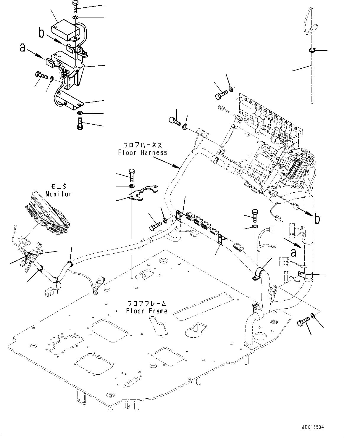 Схема запчастей Komatsu PC78UU-8 - ПЕРЕДН. COVER, КРЕПЛЕНИЕ (№-) ПЕРЕДН. COVER