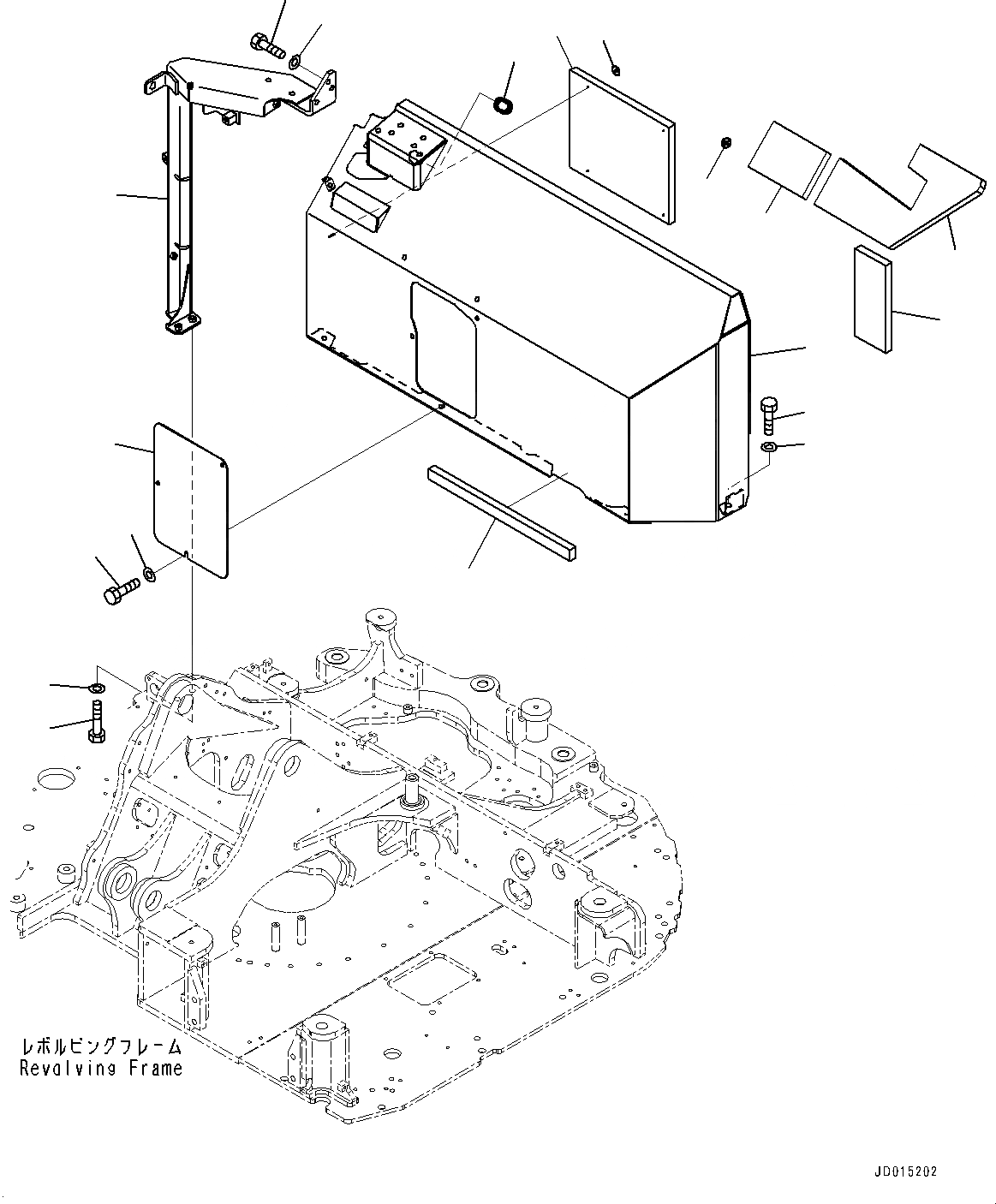 Схема запчастей Komatsu PC78UU-8 - КАБИНА ПЕРЕГОРОДКА. (№-) КАБИНА ПЕРЕГОРОДКА.