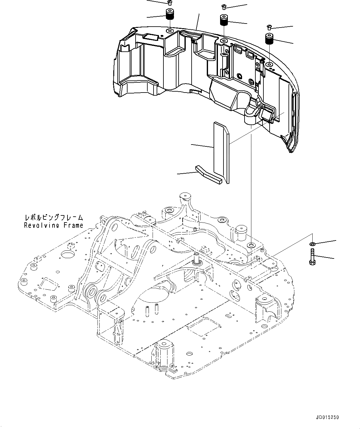 Схема запчастей Komatsu PC78UU-8 - ПРОТИВОВЕС (№-) ПРОТИВОВЕС, HEAVY ПРОТИВОВЕС, KG