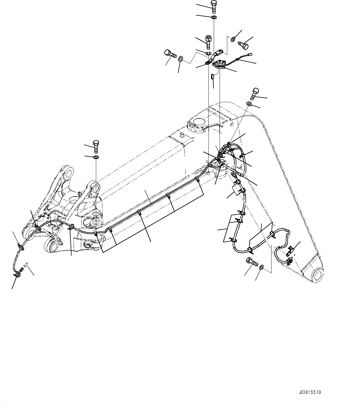 Схема запчастей Komatsu PC78UU-8 - OFFSET СТРЕЛА, 2-Я СТРЕЛА ДАТЧИК НАКЛОНА (№-) OFFSET СТРЕЛА, БЕЗ РУКОЯТЬ CRANE