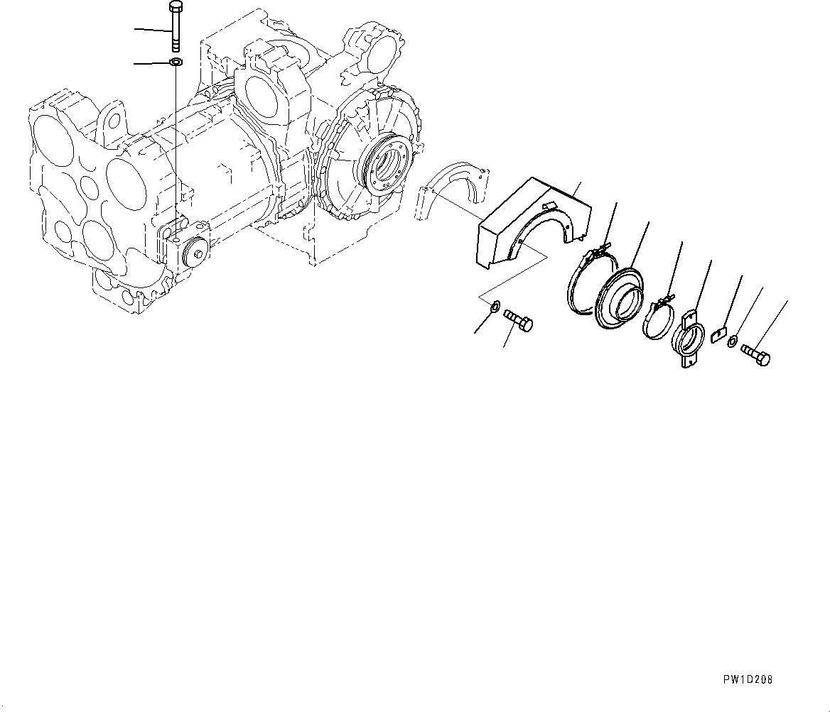 Схема запчастей Komatsu D275A-5R - СИЛОВАЯ ПЕРЕДАЧА БЛОК КРЕПЛЕНИЕ (№-) СИЛОВАЯ ПЕРЕДАЧА БЛОК КРЕПЛЕНИЕ