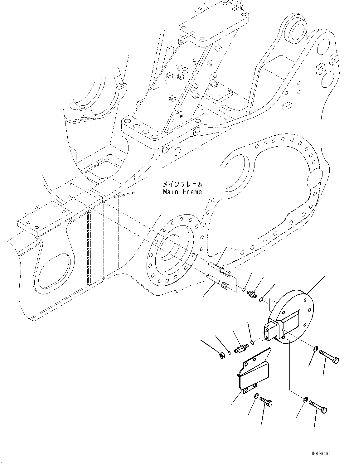 Схема запчастей Komatsu D275A-5R - ГУСЕНИЧНАЯ РАМА, ПАТРУБОК И COVER, ЛЕВ. (№9-) ГУСЕНИЧНАЯ РАМА, С ЗАЩИТА ОПОРНЫХ КАТКОВ, ДЛЯ ОТВАЛ С ДВОЙН. ПЕРЕКОСОМ