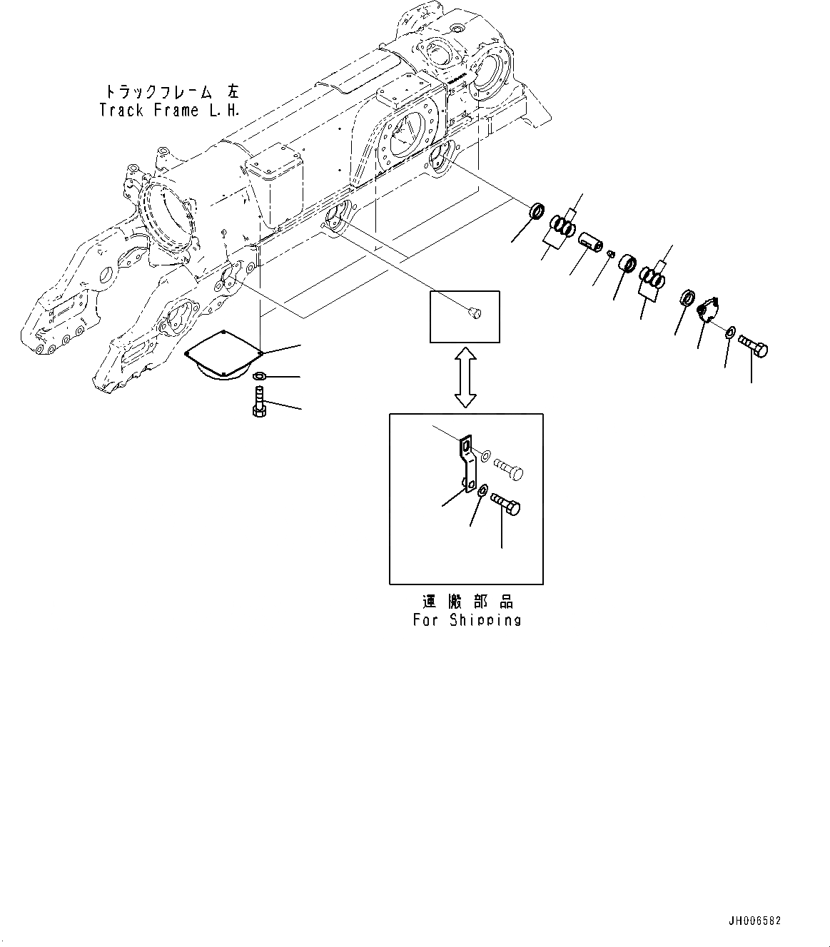 Схема запчастей Komatsu D275A-5R - ГУСЕНИЧНАЯ РАМА, CARTRIDGE ПАЛЕЦ, ЛЕВ. (/) (№-) ГУСЕНИЧНАЯ РАМА, С ПОЛН. LENGTH ЗАЩИТА ОПОРНЫХ КАТКОВ, ДЛЯ ОТВАЛ С ДВОЙН. ПЕРЕКОСОМ