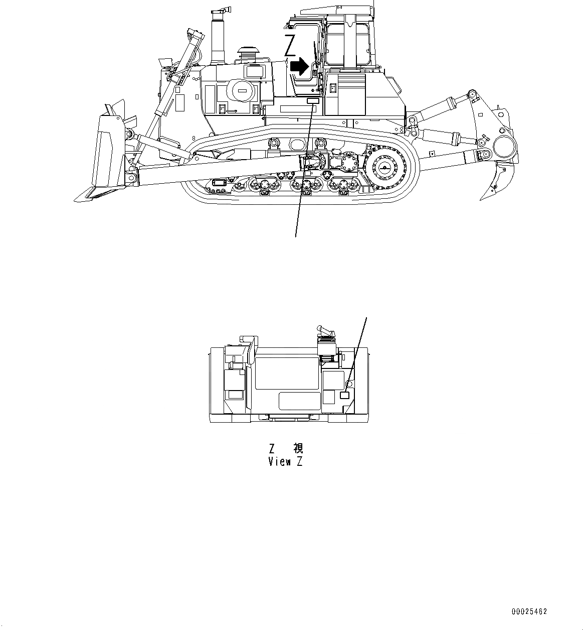 Схема запчастей Komatsu D275A-5R - МАРКИРОВКА (№-) МАРКИРОВКА, ЕС NOISE ARRANGEMENT