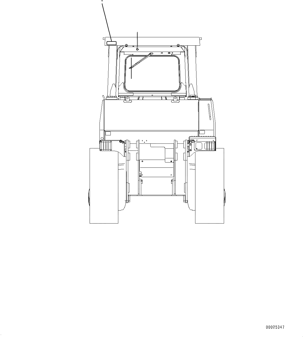 Схема запчастей Komatsu D275A-5R - ROPS ПЛАСТИНА (№-) ROPS ПЛАСТИНА, АНГЛ.