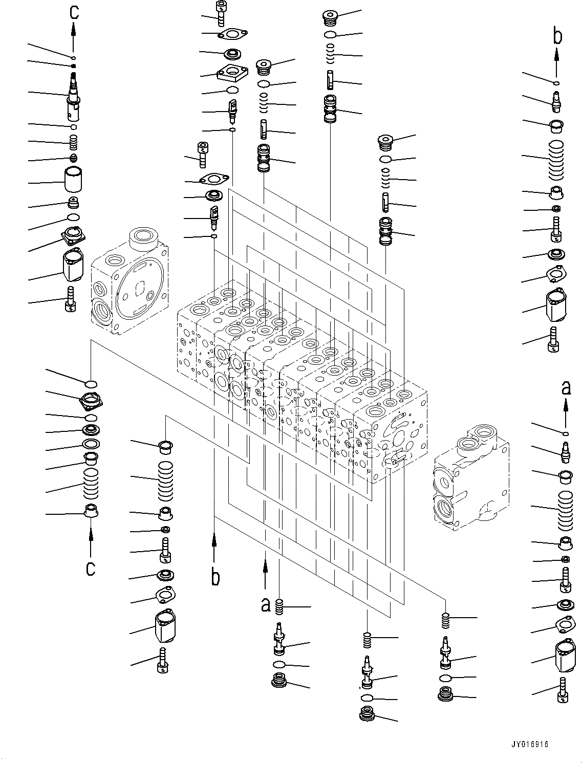 Схема запчастей Komatsu GD555-5 - УПРАВЛЯЮЩ. КЛАПАН, -КЛАПАН (/) (№-) УПРАВЛЯЮЩ. КЛАПАН, С СЕКЦ. КЛАПАН