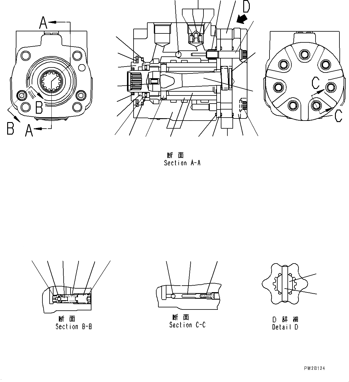 Схема запчастей Komatsu GD555-5 - ОСНОВН. КОНСТРУКЦИЯ, ORBITROL КЛАПАН (№-) ОСНОВН. КОНСТРУКЦИЯ, С НАКАЧИВАНИЕ ШИН КОМПЛЕКТ