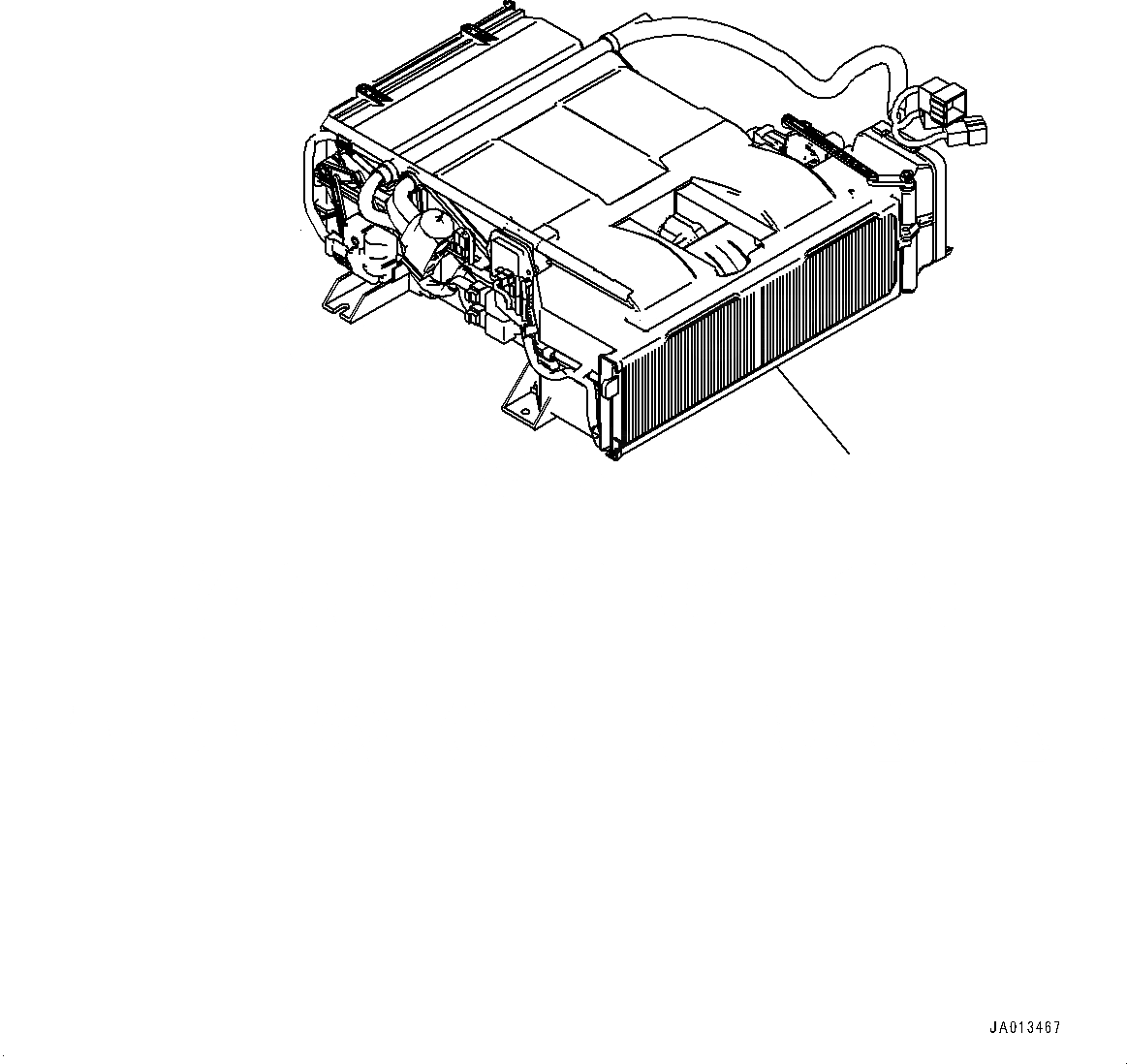 Схема запчастей Komatsu GD555-5 - ОСНОВН. КОНСТРУКЦИЯ, БЛОК КОНДИЦИОНЕРА (№-) ОСНОВН. КОНСТРУКЦИЯ, С 9 СЕКЦ. КЛАПАН, ДЛЯ EC REGULATION ARRANGEMENT