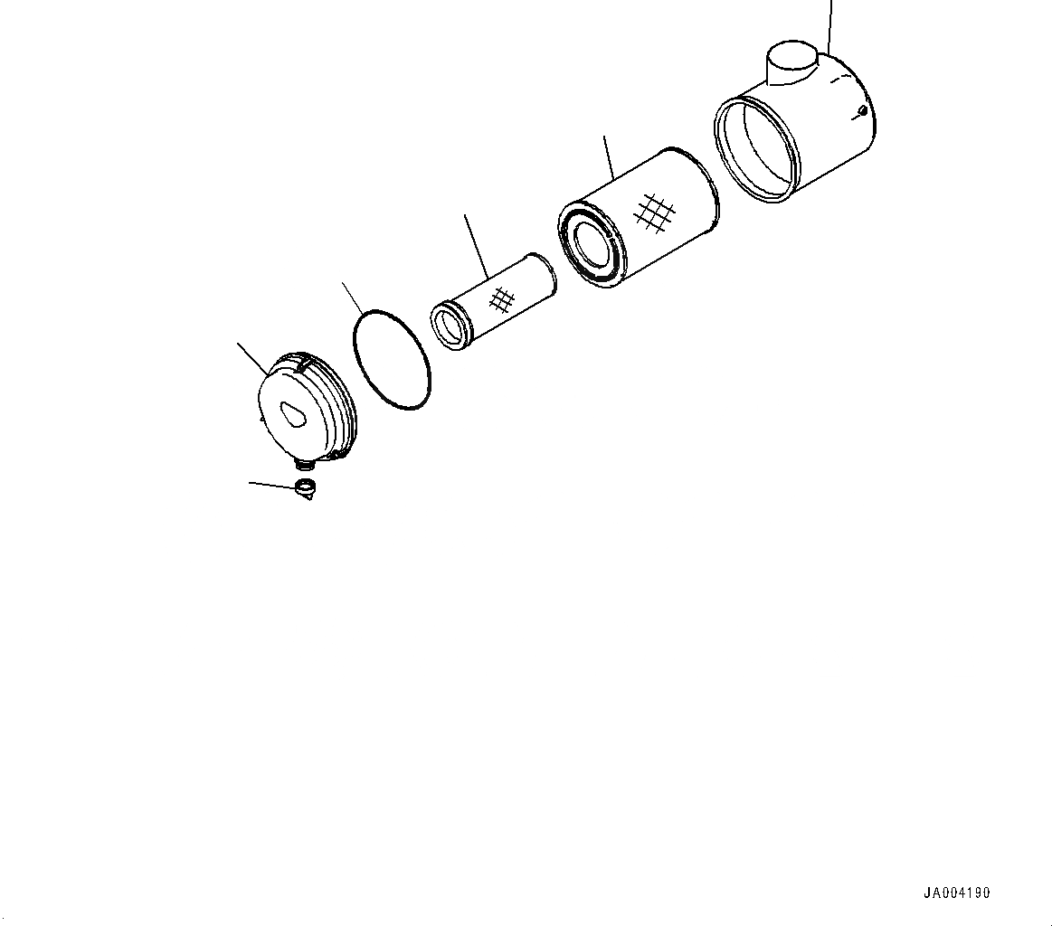 Схема запчастей Komatsu GD555-5 - КАПОТ, ВОЗДУХООЧИСТИТЕЛЬ ASSEMBLY (№-) КАПОТ, С НАКАЧИВАНИЕ ШИН КОМПЛЕКТ, ПРЕФИЛЬТР TURBO 