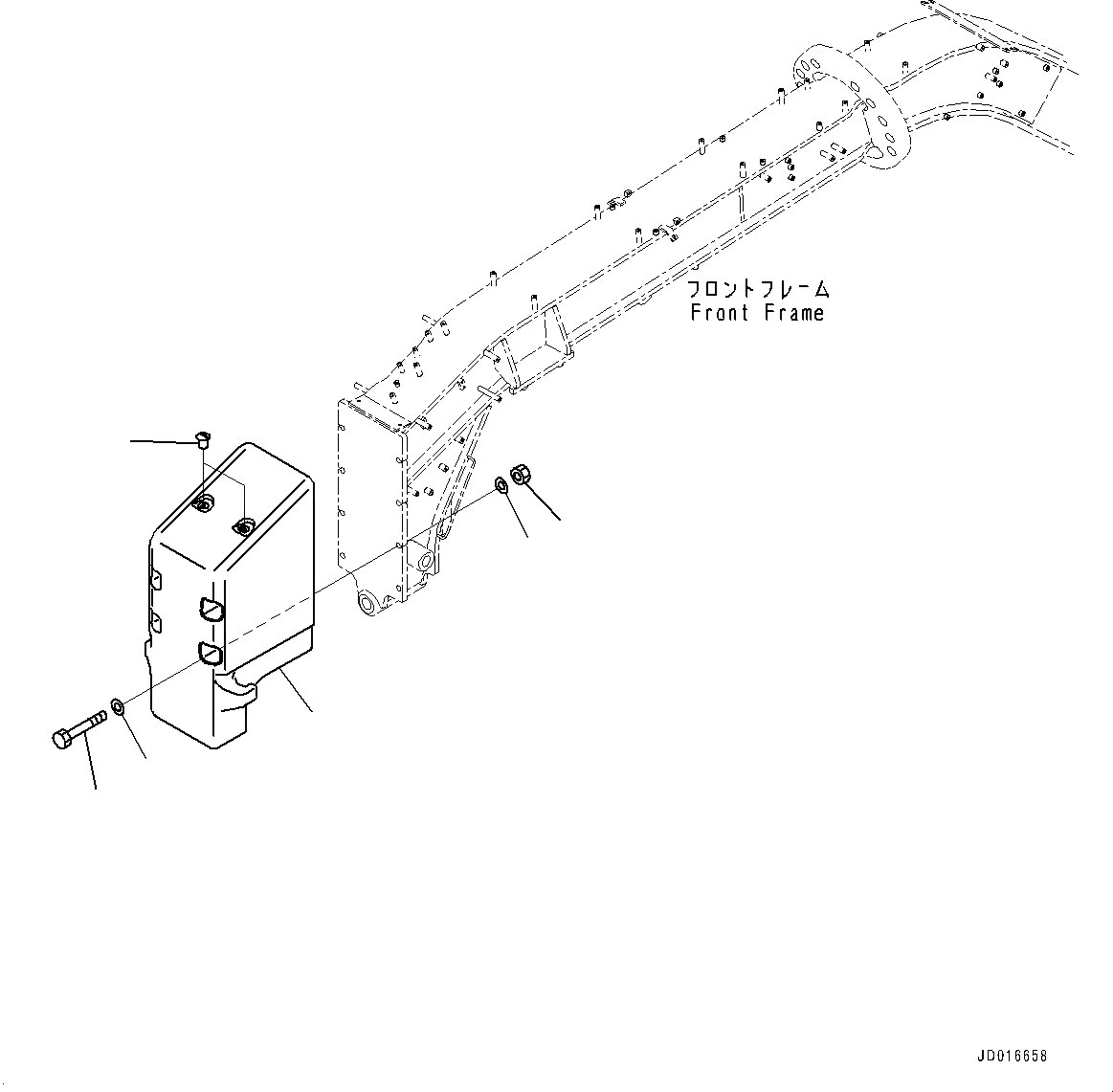 Схема запчастей Komatsu GD555-5 - PUSHER И ВЕС (№-) PUSHER И ВЕС