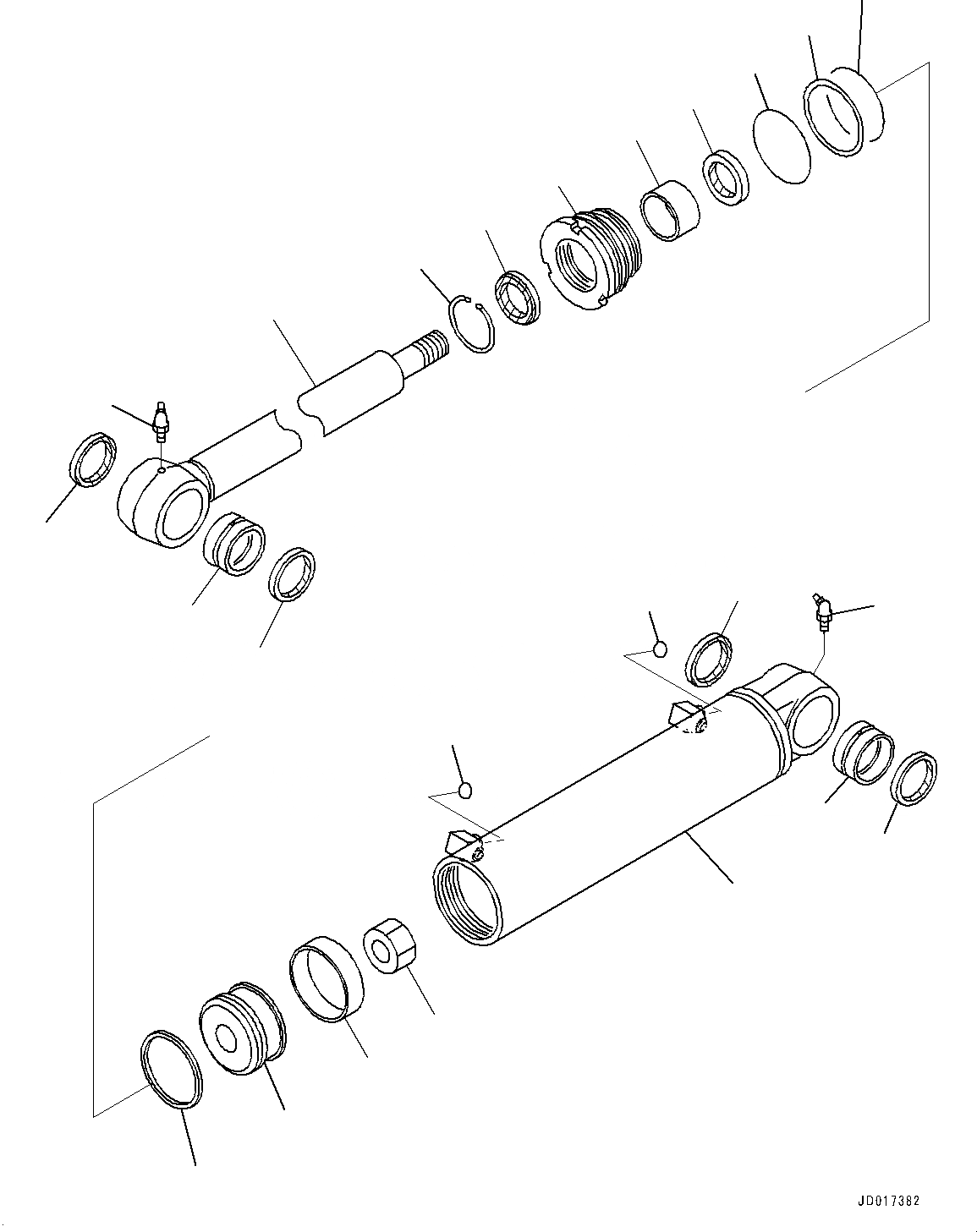 Схема запчастей Komatsu GD675-5 - SCARIFIER ЦИЛИНДР (№-) SCARIFIER ЦИЛИНДР
