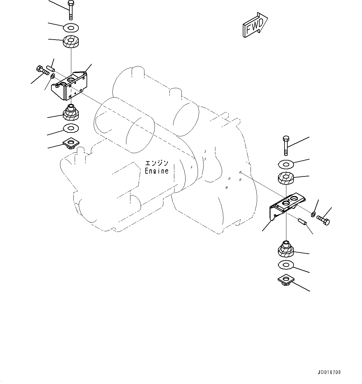 Схема запчастей Komatsu GD655-5 - КРЕПЛЕНИЕ ТРАНСМИССИИ И ГИДРОТРАНСФОРМАТОРА(№-) ГИДРОТРАНСФОРМАТОР И ТРАНСМИССИЯ КРЕПЛЕНИЕ