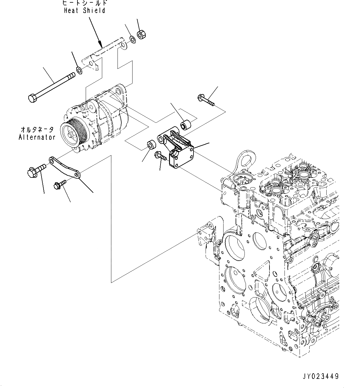 Схема запчастей Komatsu SAA6D107E-1CC - ТОПЛИВН. НАСОС (№7-) ТОПЛИВН. НАСОС