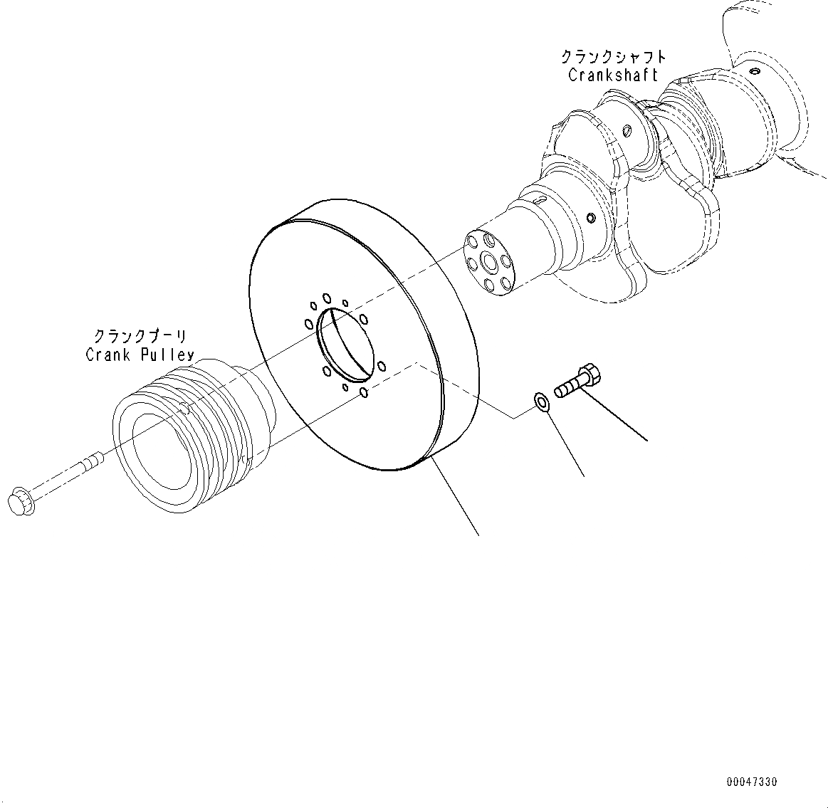 Схема запчастей Komatsu SAA6D140E-5H - ДЕМПФЕР (№78-) ДЕМПФЕР