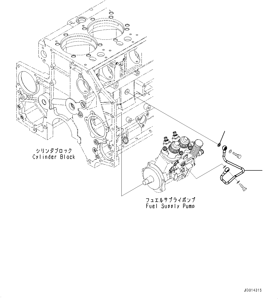 Схема запчастей Komatsu SAA6D140E-5H - ТОПЛИВН. НАСОС СМАЗКА (№78-) ТОПЛИВН. НАСОС СМАЗКА