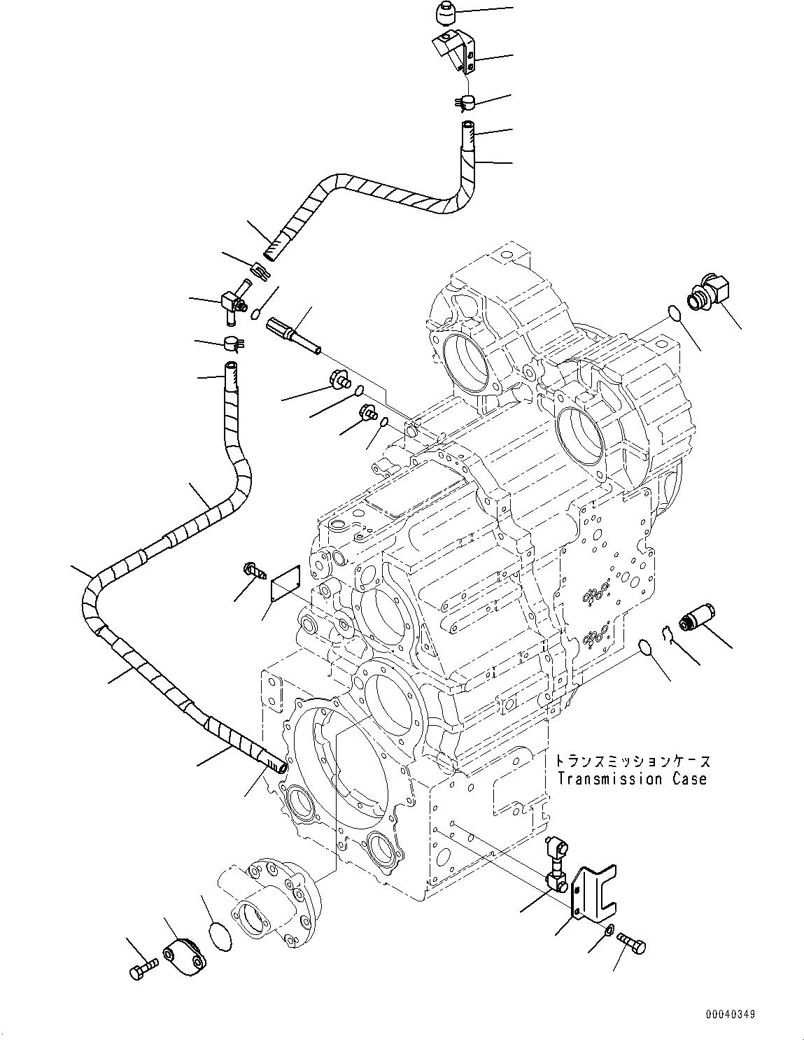 Схема запчастей Komatsu WA380-6 - ГИДРОТРАНСФОРМАТОР И ТРАНСМИССИЯ, АКСЕССУАРЫ (/) (№99-) ГИДРОТРАНСФОРМАТОР И ТРАНСМИССИЯ, БЕЗ ЭКСТРЕНН. РУЛЕВ. УПРАВЛЕНИЕ