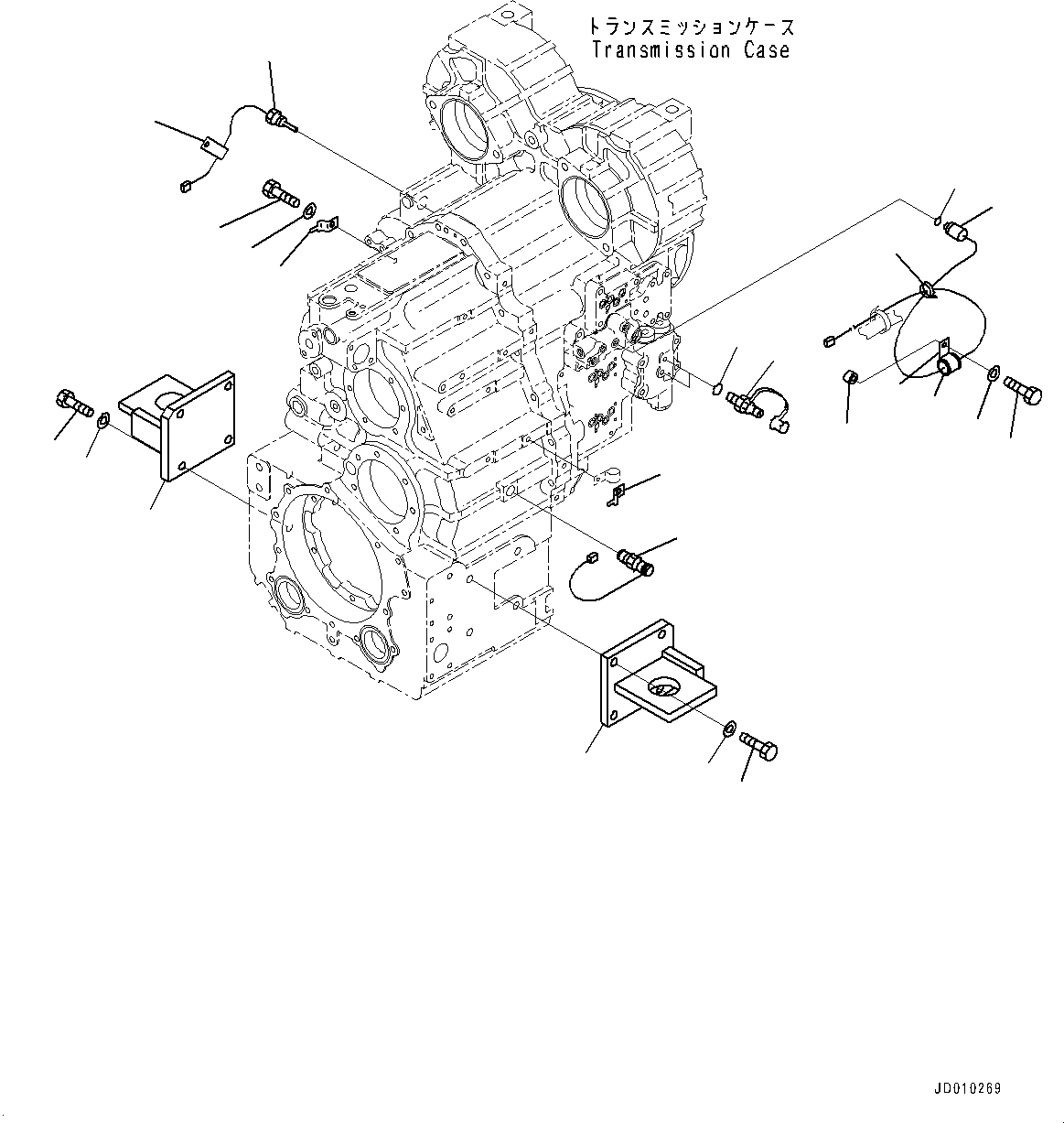 Схема запчастей Komatsu WA380-6 - ГИДРОТРАНСФОРМАТОР И ТРАНСМИССИЯ, КРЕПЛЕНИЕ ТРАНСМИССИИ (№99-) ГИДРОТРАНСФОРМАТОР И ТРАНСМИССИЯ, С ГИДРОТРАНСФОРМАТОР БЛОКИР.UP